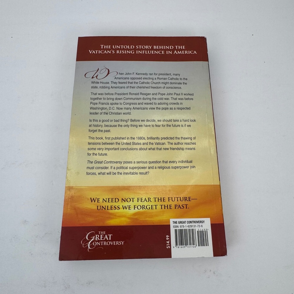 The Great Controversy Ellen G White Paperback Religion History Vatican - Picture 2 of 5